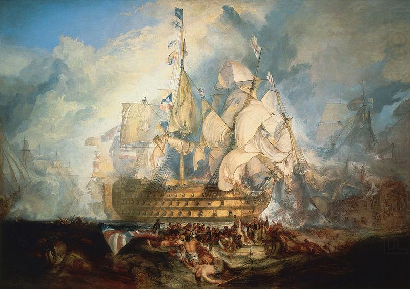 Joseph Mallord William Turner The Battle of Trafalgar by J. M. W. Turner china oil painting image